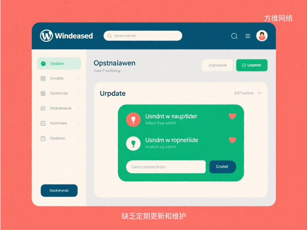 缺乏定期更新和维护