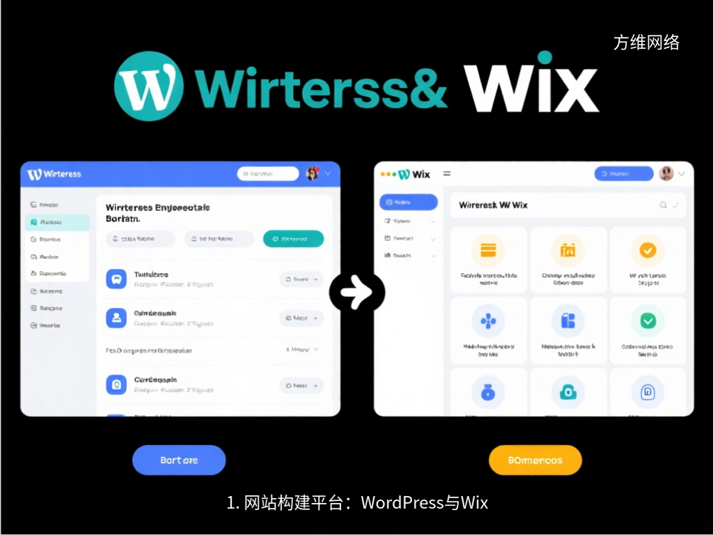 1. 网站构建平台:WordPress与Wix