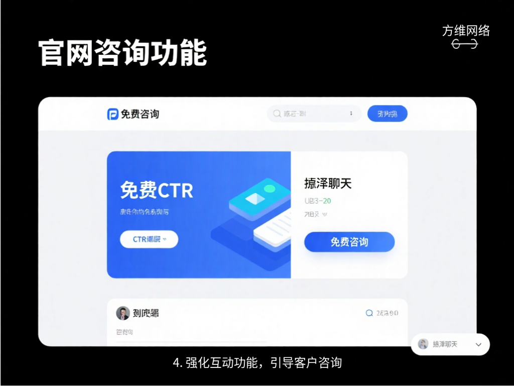 4. 强化互动功能，引导客户咨询