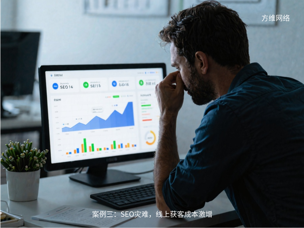 案例三：SEO灾难，线上获客成本激增