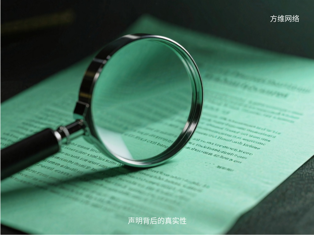 声明背后的真实性