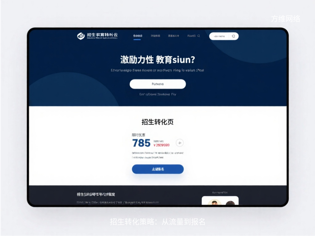 招生转化策略:从流量到报名
