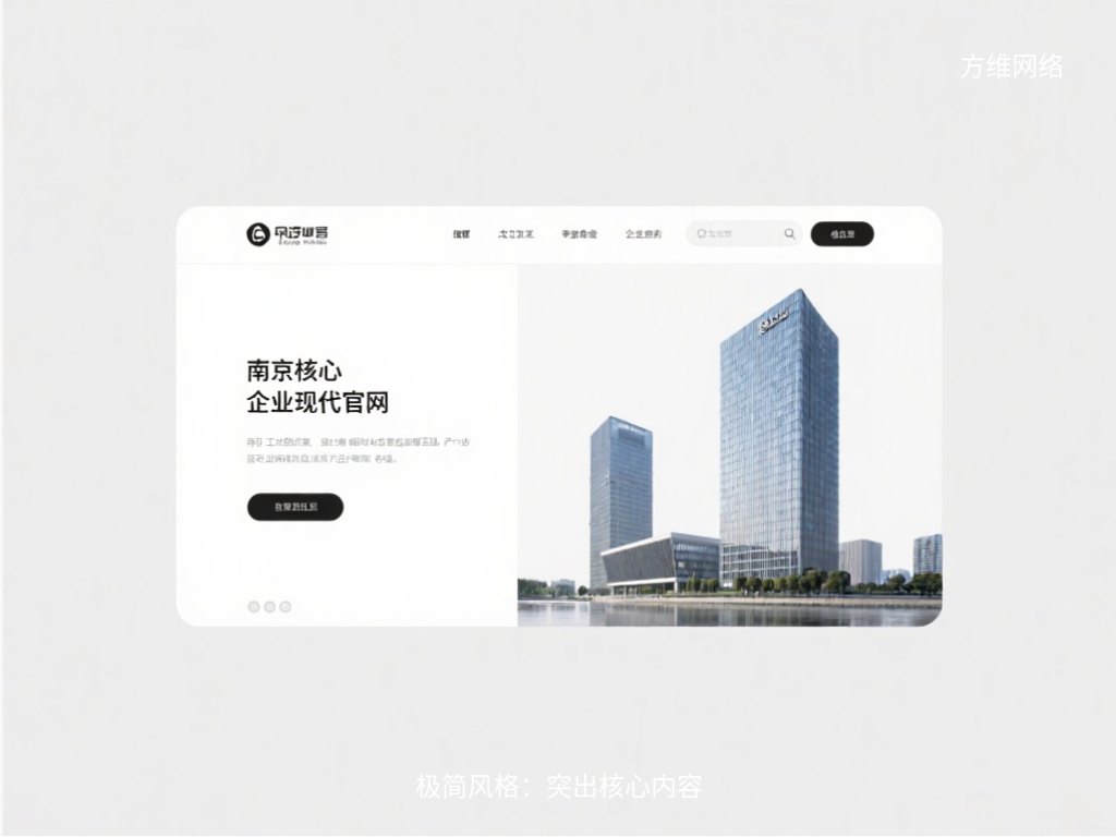 极简风格：突出核心内容