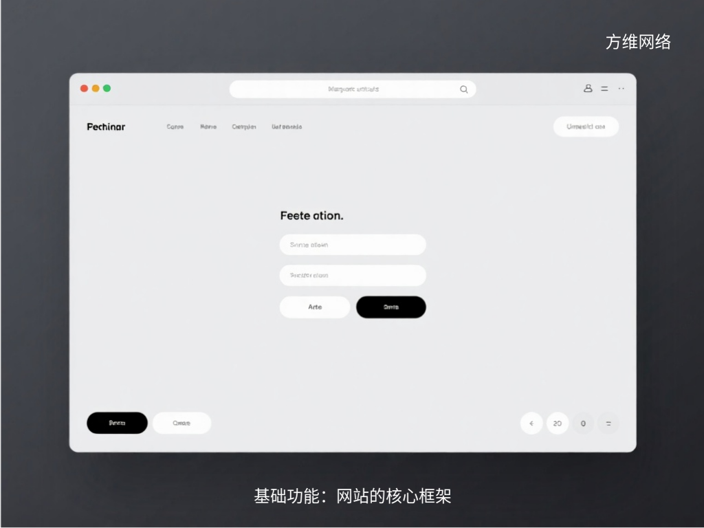 基础功能：网站的核心框架