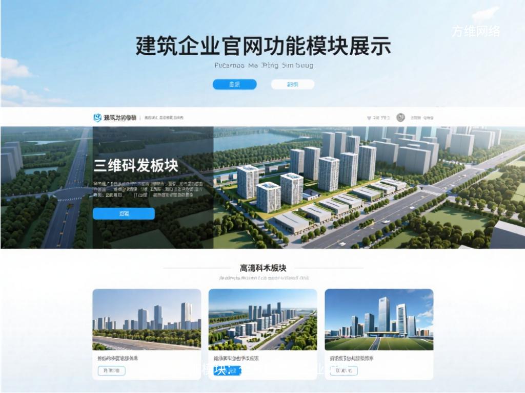 功能模块：全方位展示企业实力